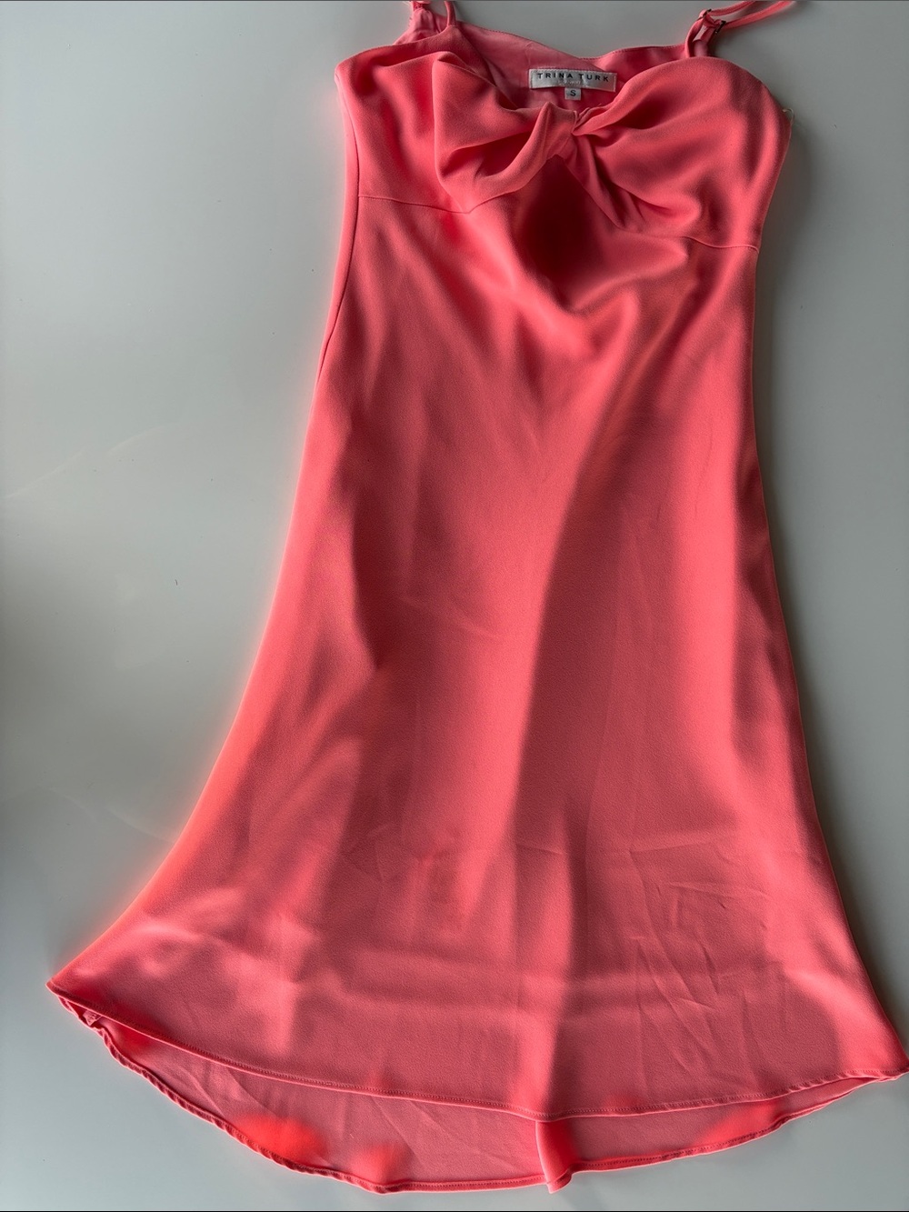 Trina Turk Coral Pink Mini Slip Dress